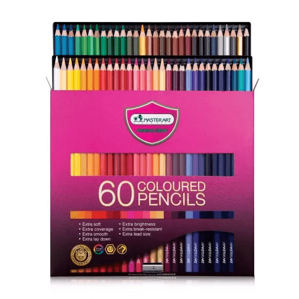 สีไม้หัวเดียว Master art 60 สี